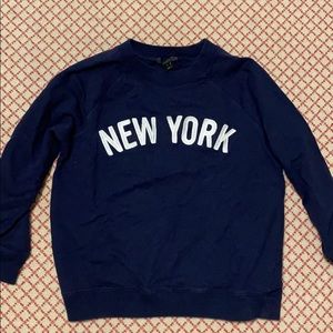 JCREW New York Navy Sweatshirt